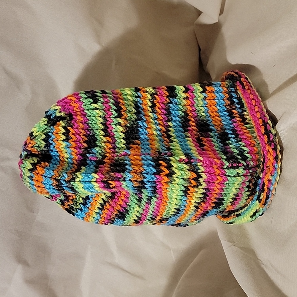 Blcklght long knitted beanie